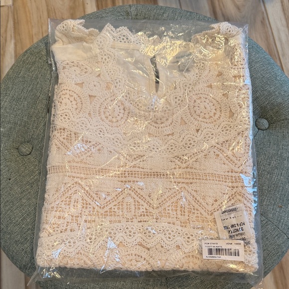 NWT Sundance White Lace Blouse - Picture 4 of 4